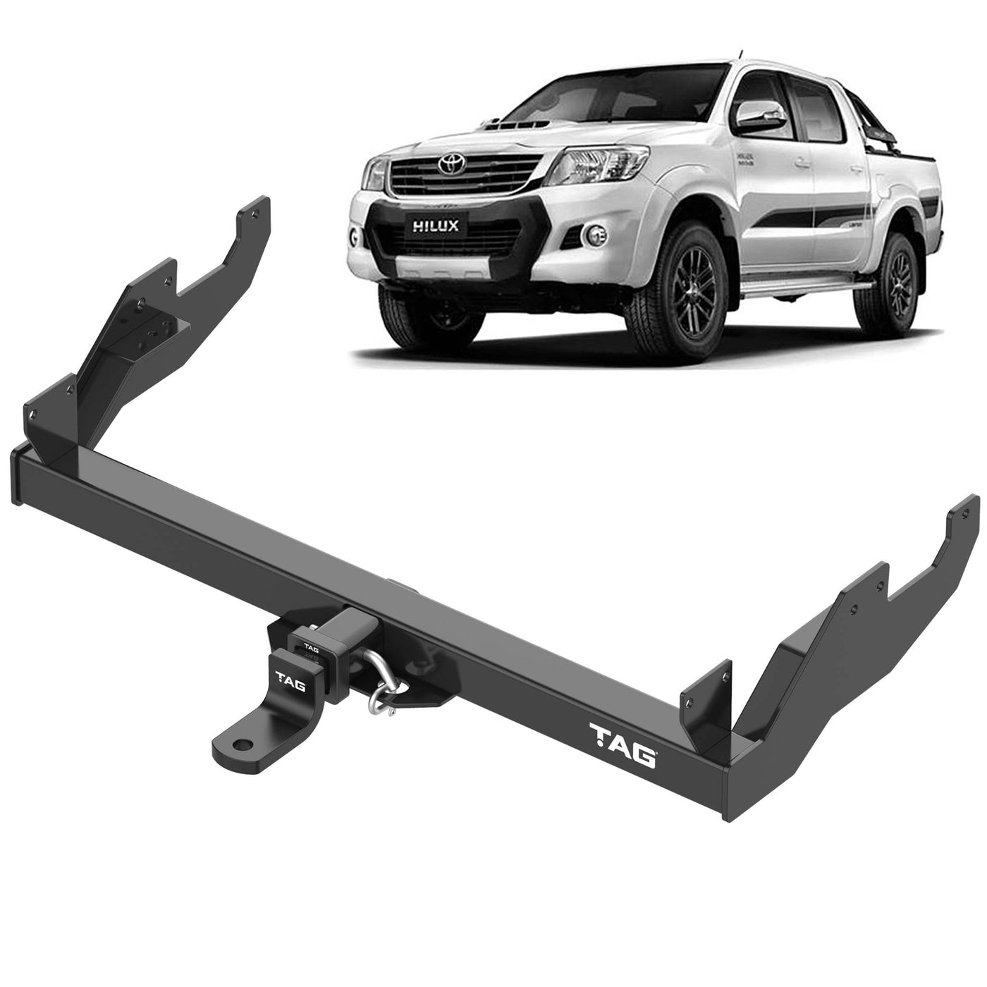 TAG Heavy Duty Towbar Suitable for Toyota Hilux (04/2005 - 06/2015) - OZI4X4 PTY LTD