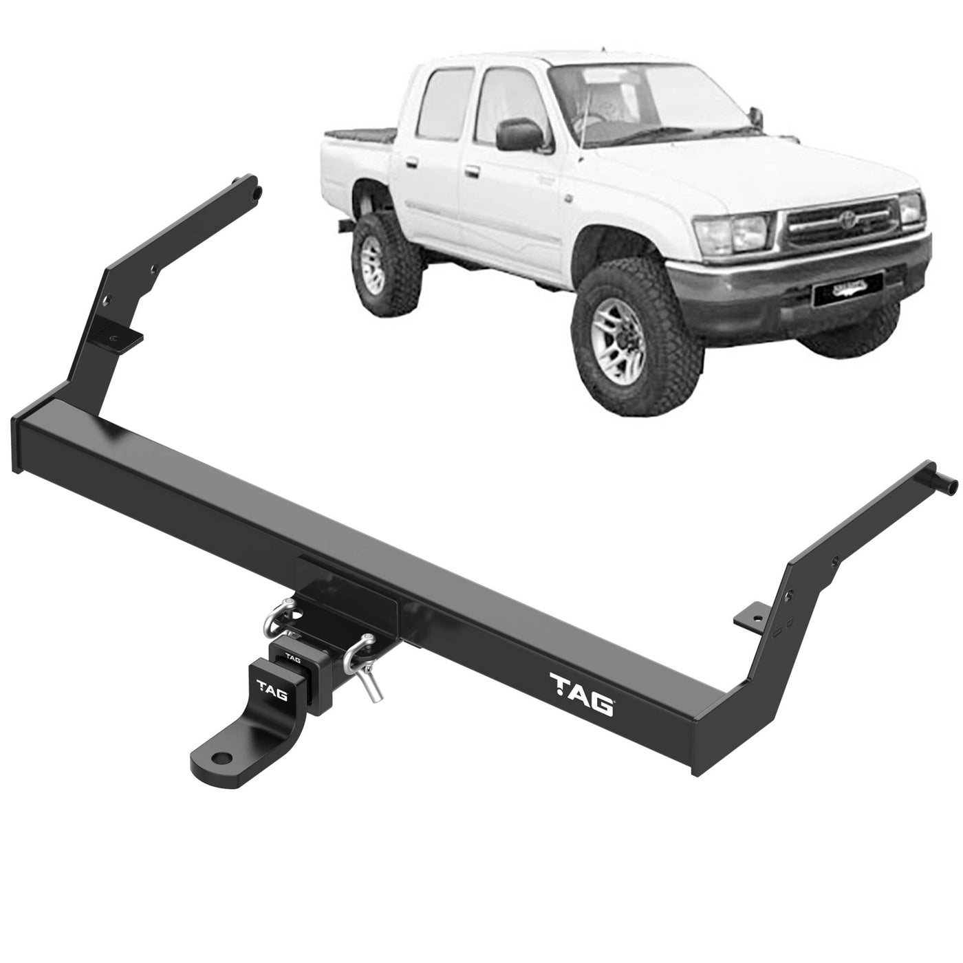 TAG Heavy Duty Towbar Suitable For Toyota Hilux (11/1982 - 09/2005) - OZI4X4 PTY LTD