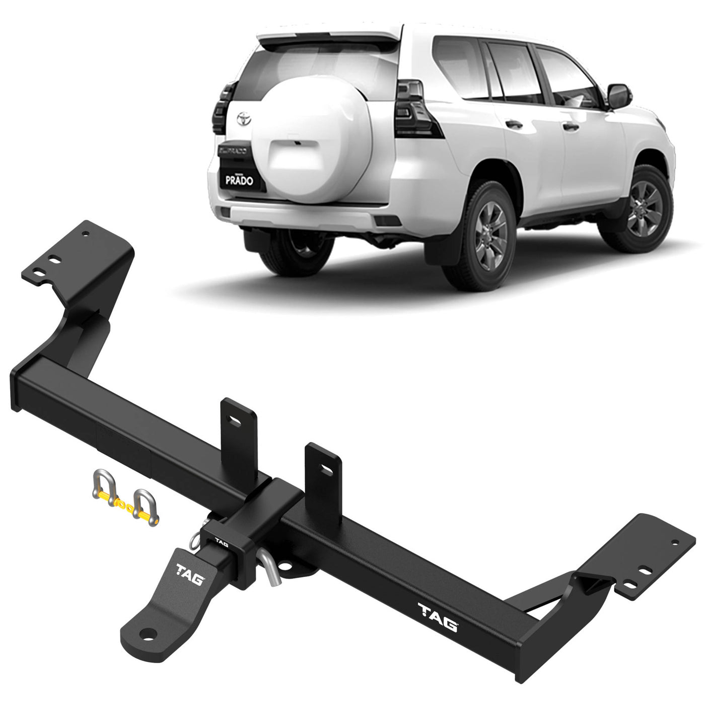 TAG HEAVY DUTY TOWBAR Suitable For Toyota Prado (09/2002 - on) - OZI4X4 PTY LTD