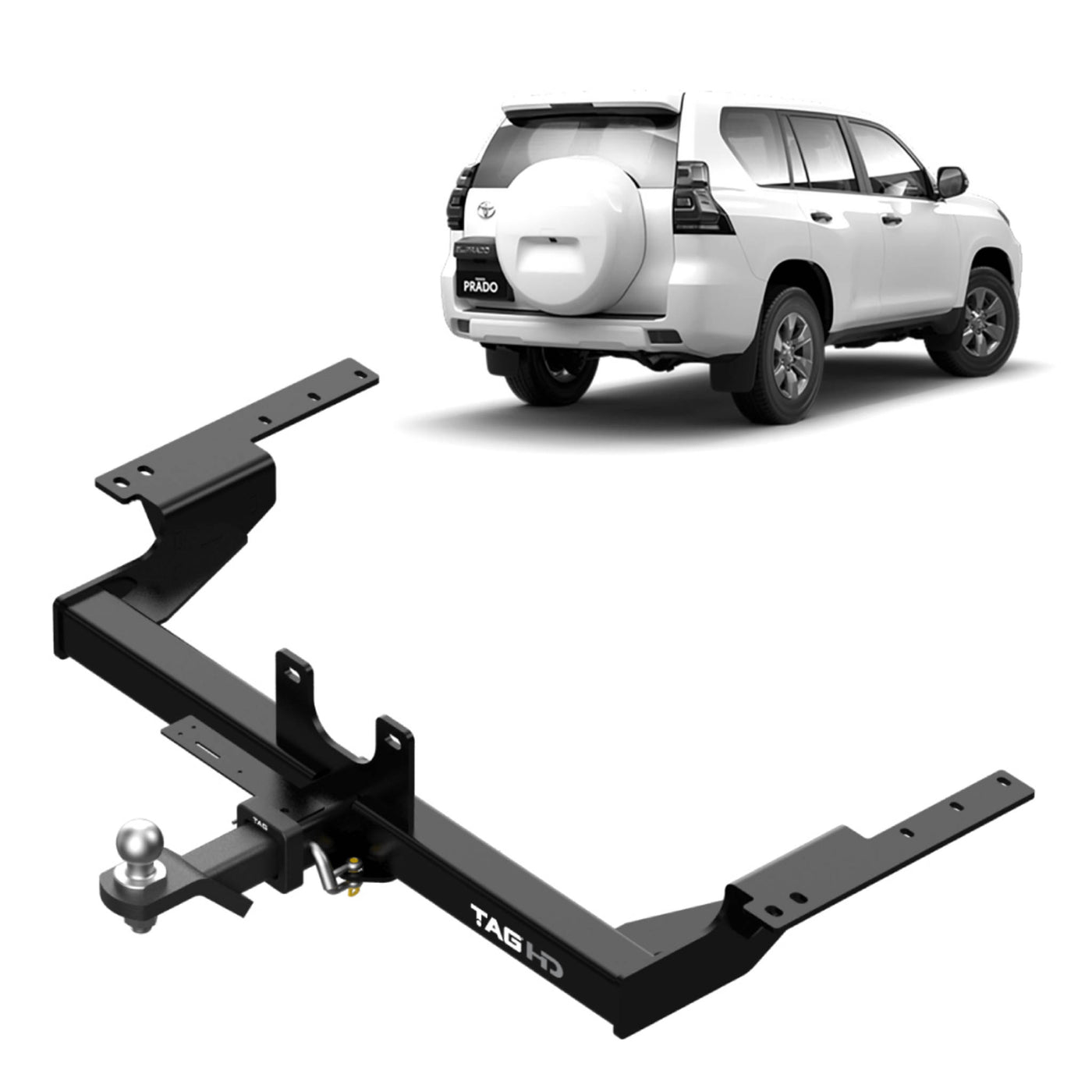 TAG HEAVY DUTY TOWBAR Suitable For Toyota Prado (09/2002 - on)