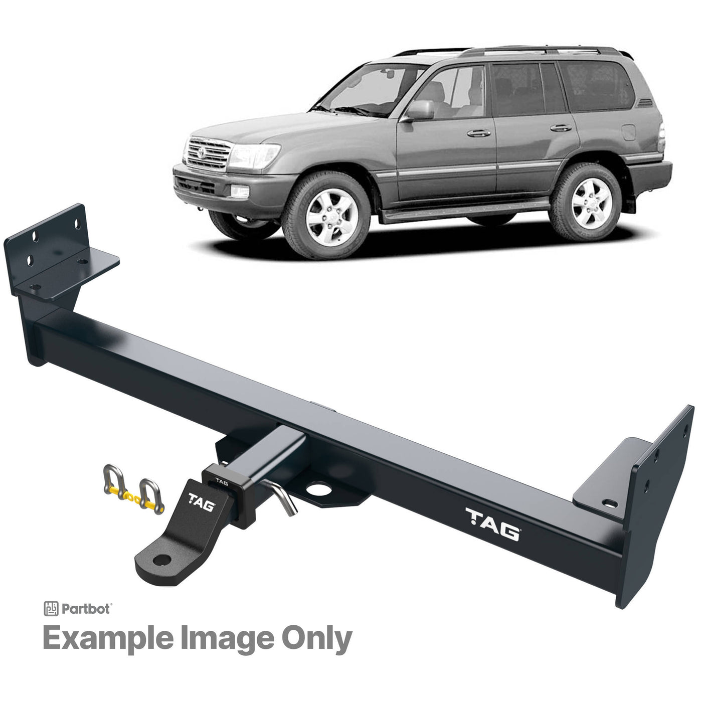 TAG Heavy Duty Towbar Suitable for Toyota Landcruiser (01/1998 - 10/2007), Lexus LX (05/1998 - 03/2008) - OZI4X4 PTY LTD