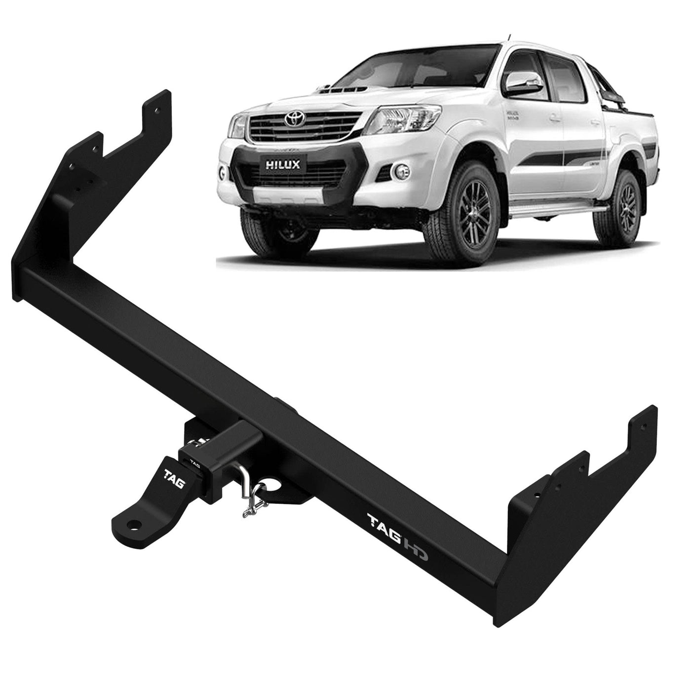 TAG Heavy Duty Towbar Suitable for Toyota Hilux Revo (07/2015 - on), Hilux (07/2015 - on) - OZI4X4 PTY LTD