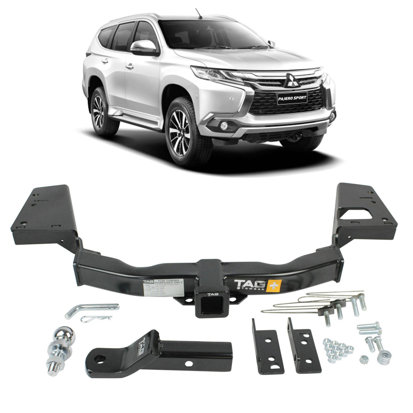 TAG Heavy Duty Towbar for Mitsubishi Pajero Sport (08/2015 - on) - OZI4X4 PTY LTD