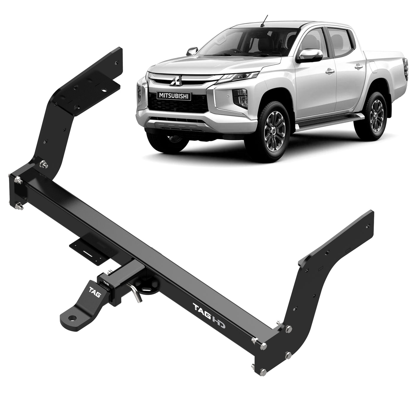 TAG HEAVY DUTY TOWBAR for Mitsubishi Triton (05/2015 - on) - OZI4X4 PTY LTD