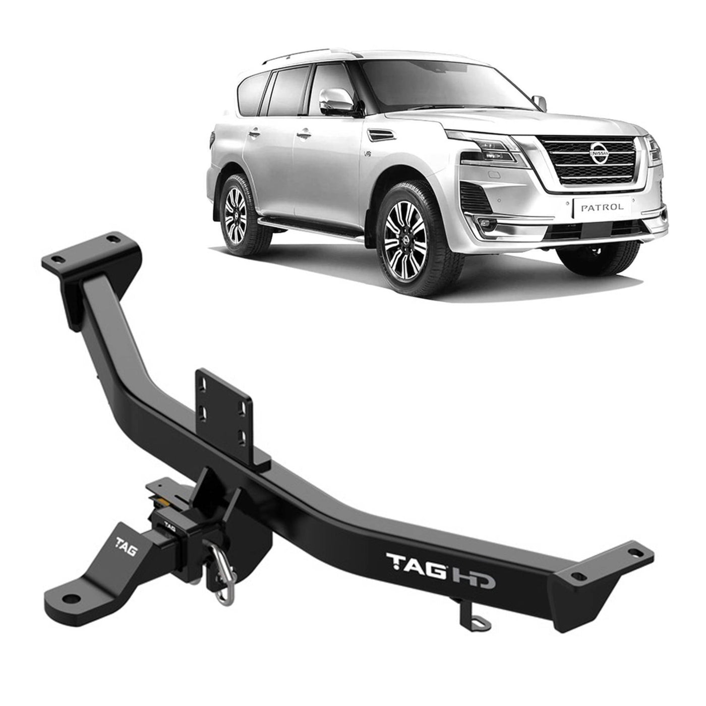 TAG Heavy Duty Towbar for Nissan Patrol (12/2012 - on) - OZI4X4 PTY LTD