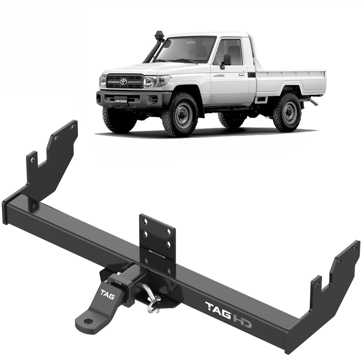 TAG+ HEAVY DUTY TOWBAR Suitable for Toyota Landcruiser (1985 - 2019) - OZI4X4 PTY LTD