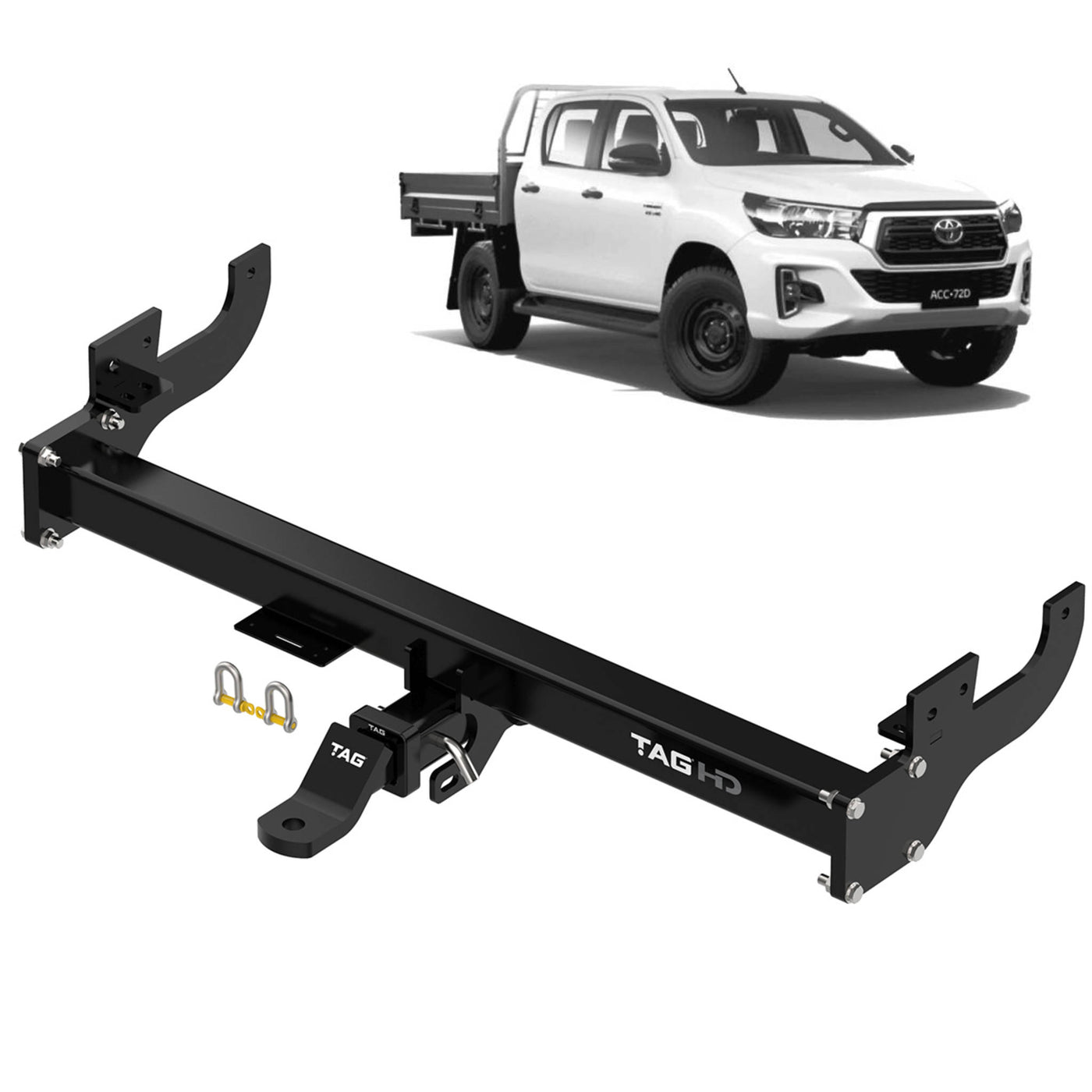 TAG Heavy Duty Towbar Suitable For Toyota Hilux - Cab Chassis (04/2005 - on) - OZI4X4 PTY LTD