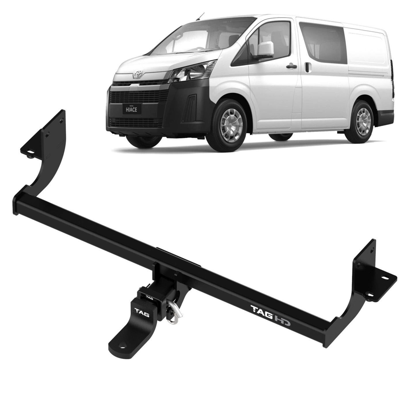 TAG Heavy Duty Towbar Suitable for Toyota Hiace (02/2019 - on), Hiace / Commuter (02/2019 - on) - OZI4X4 PTY LTD