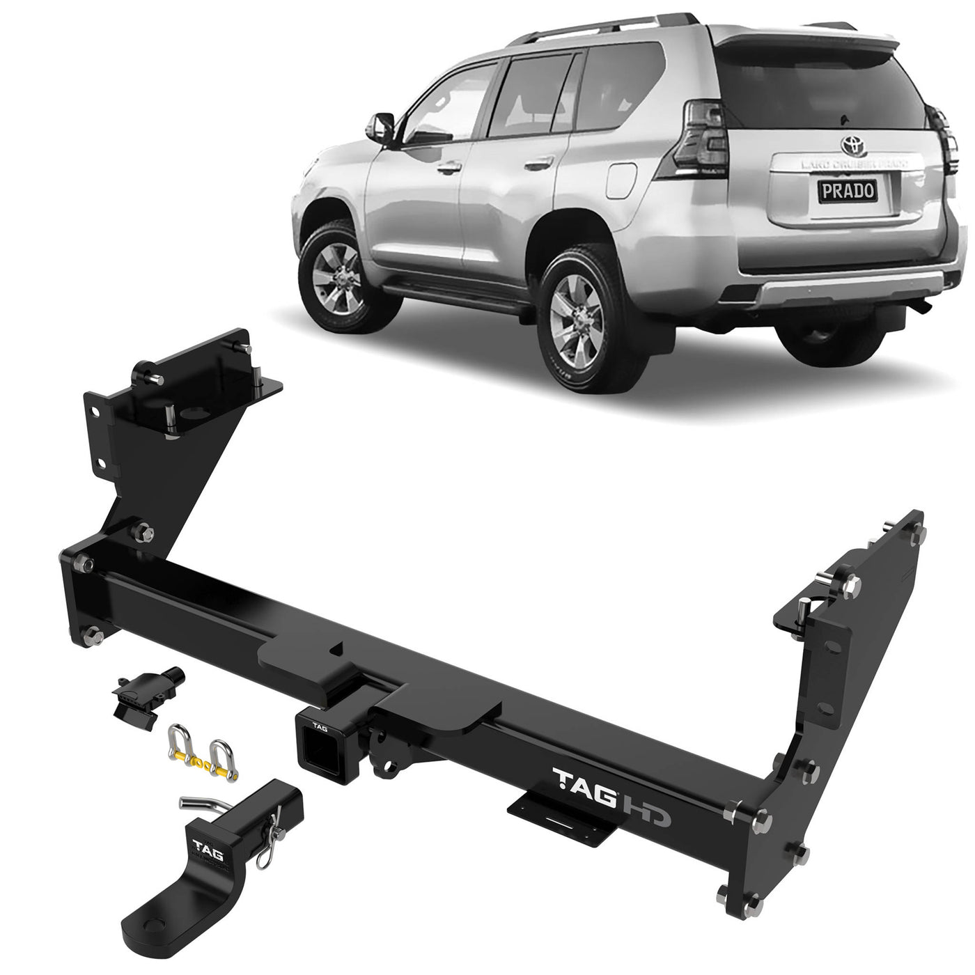 TAG Heavy Duty Towbar Suitable For Toyota Prado (08/2009 - on) - OZI4X4 PTY LTD