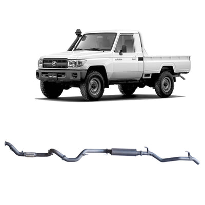 Redback Extreme Duty Exhaust Suitable For Toyota Landcruiser 79 Series Single Cab (03/2007 - 10/2016) - OZI4X4 PTY LTD