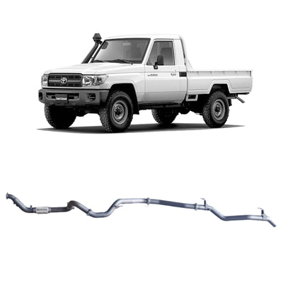 Redback Extreme Duty Exhaust Suitable For Toyota Landcruiser 79 Series Single Cab (03/2007 - 10/2016) - OZI4X4 PTY LTD