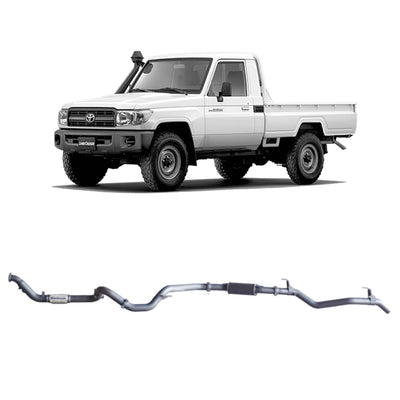 Redback Extreme Duty Exhaust Suitable For Toyota Landcruiser 79 Series Single Cab (03/2007 - 10/2016) - OZI4X4 PTY LTD