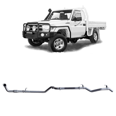 Redback Extreme Duty Exhaust Suitable For Toyota Landcruiser 79 Series 4.2L TD (01/2001 - 01/2007) - OZI4X4 PTY LTD