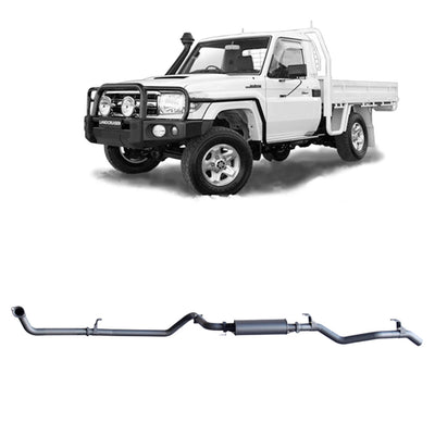 Redback Extreme Duty Exhaust Suitable For Toyota Landcruiser 79 Series 4.2L TD (01/2001 - 01/2007) - OZI4X4 PTY LTD