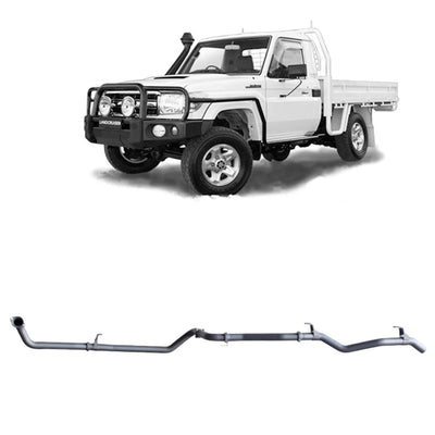 Redback Extreme Duty Exhaust Suitable For Toyota Landcruiser 79 Series 4.2L TD (01/2001 - 01/2007) - OZI4X4 PTY LTD