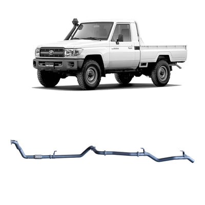 Redback Extreme Duty Exhaust Suitable For Toyota Landcruiser 79 Series 4.2L 1HZ (10/1999 - 01/2007) - OZI4X4 PTY LTD