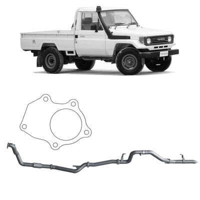 Redback Extreme Duty Exhaust Suitable For Toyota Landcruiser 78 Series (01/1990 - 01/2007), Toyota Landcruiser 75 Series (03/1990 - 11/1999) - OZI4X4 PTY LTD