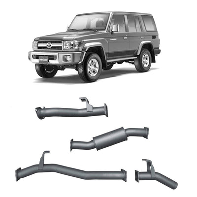 Redback Extreme Duty Exhaust Suitable For Toyota Landcruiser 76 Series Wagon (09/2016 - on) - OZI4X4 PTY LTD