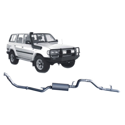 Redback 4x4 Extreme Duty Exhaust Suitable For Toyota Landcruiser 80 Series 4.2L 1HD-T/FT (01/1990 - 02/1998) - OZI4X4 PTY LTD