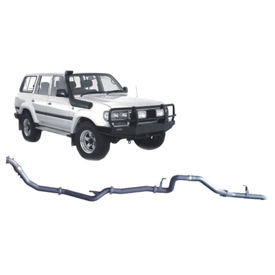 Redback 4x4 Extreme Duty Exhaust Suitable For Toyota Landcruiser 80 Series 4.2L 1HD-T/FT (01/1990 - 02/1998) - OZI4X4 PTY LTD