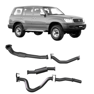 Redback Extreme Duty Exhaust Suitable For Toyota Landcruiser 105 Series Wagon (03/1998 - 10/2007) - OZI4X4 PTY LTD