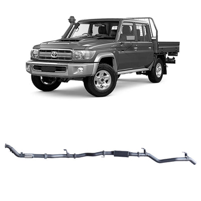 Redback Extreme Duty Exhaust Suitable For Toyota Landcruiser 79 Series Double Cab (01/2012 - 10/2016) - OZI4X4 PTY LTD