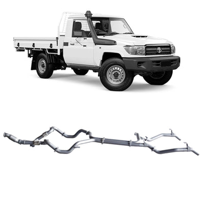 Redback 4x4 Extreme Duty Twin Exhaust Suitable For Toyota Landcruiser (01/2007 - 10/2016) - OZI4X4 PTY LTD