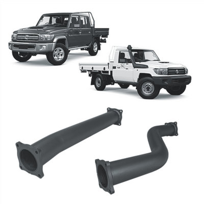 Redback Extreme Duty Exhaust Suitable For Toyota Landcruiser 79 Series with Auxiliary Fuel Tank (11/2016 onwards) - OZI4X4 PTY LTD