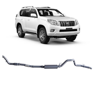 Redback Extreme Duty Exhaust Suitable For Toyota Prado 120/150 Series 1KD-FTV (11/2006 - 07/2015) - OZI4X4 PTY LTD