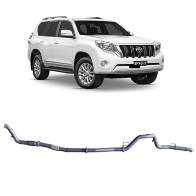 Redback Extreme Duty Exhaust Suitable For Toyota Prado 120/150 Series 1KD-FTV (11/2006 - 07/2015) - OZI4X4 PTY LTD