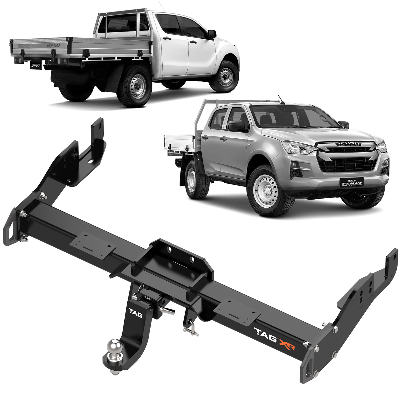 TAG 4x4 Recovery Towbar for Isuzu D-MAX (07/2020 - on), Mazda BT-50 (07/2020 - on) - OZI4X4 PTY LTD