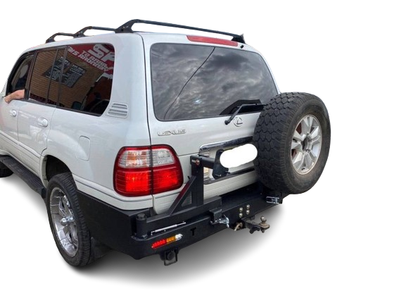 Rear Bar Dual Wheel Carrier Suitable For Toyota Land Cruiser 100 Series IFS 1998-2007 (Pre-Order) - OZI4X4 PTY LTD