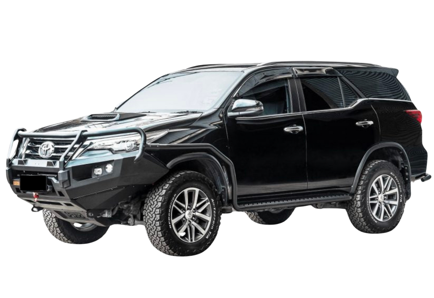 Adjustable Side Steps + Brush Bars Suitable For Toyota Fortuner 2015+