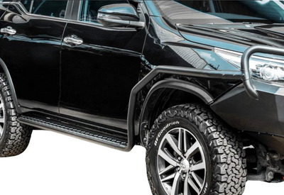 Adjustable Side Steps + Brush Bars Suitable For Toyota Fortuner 2015+