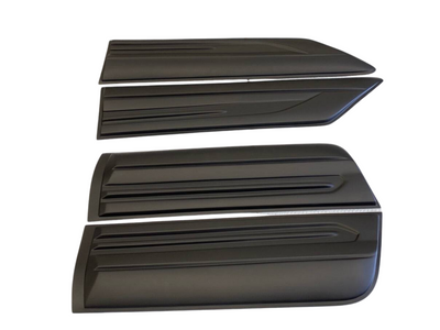Matt Black Door Cladding Suitable for Toyota Hilux SR & SR5 2015-2020+ (4 Pieces) - OZI4X4 PTY LTD
