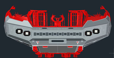 Viper Bullbar Suitable For Toyota Prado 150 Series 2019-2023 (Pre-Order) - OZI4X4 PTY LTD