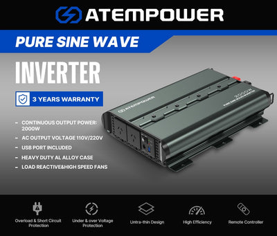 2000W PURE SINE WAVE INVERTER (Pre-Order) - OZI4X4 PTY LTD