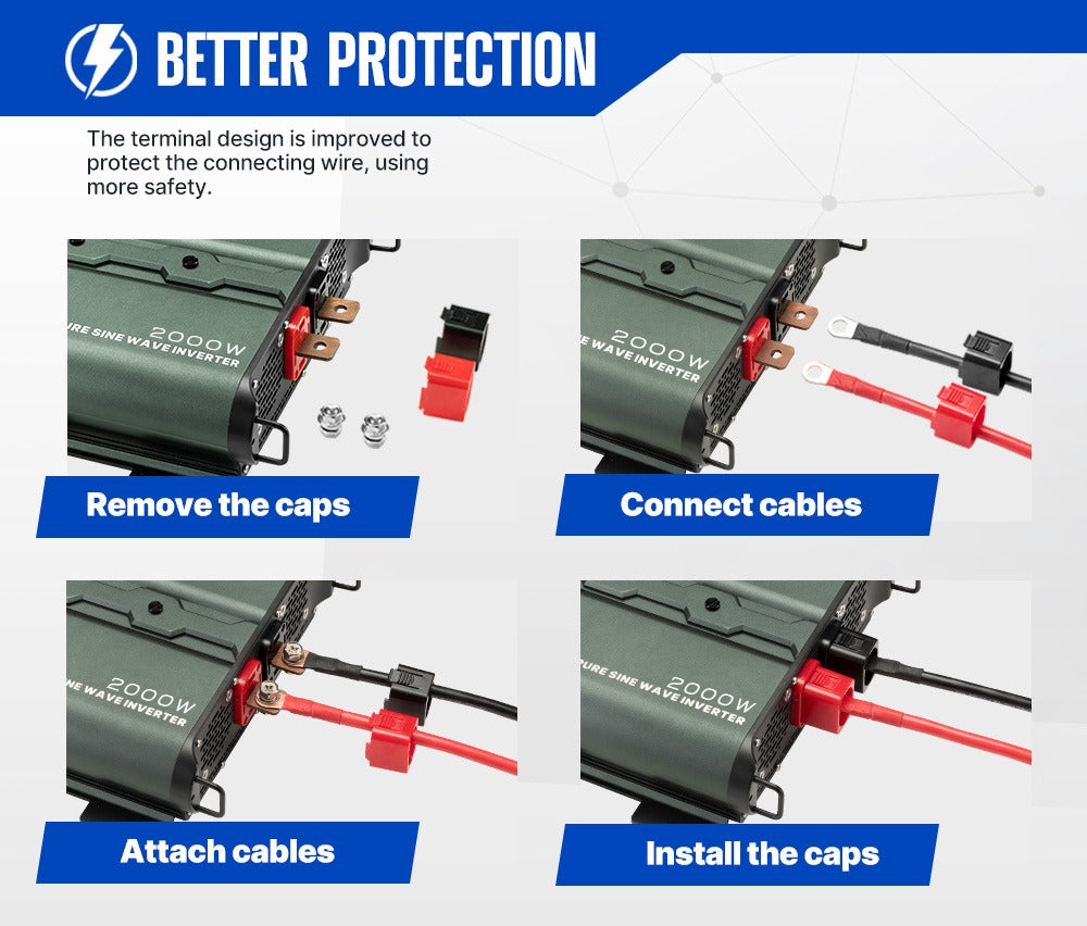 2000W PURE SINE WAVE INVERTER (Pre-Order) - OZI4X4 PTY LTD