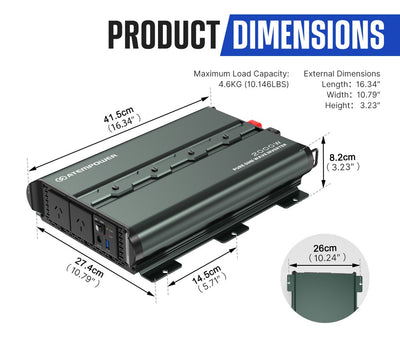 2000W PURE SINE WAVE INVERTER (Pre-Order) - OZI4X4 PTY LTD