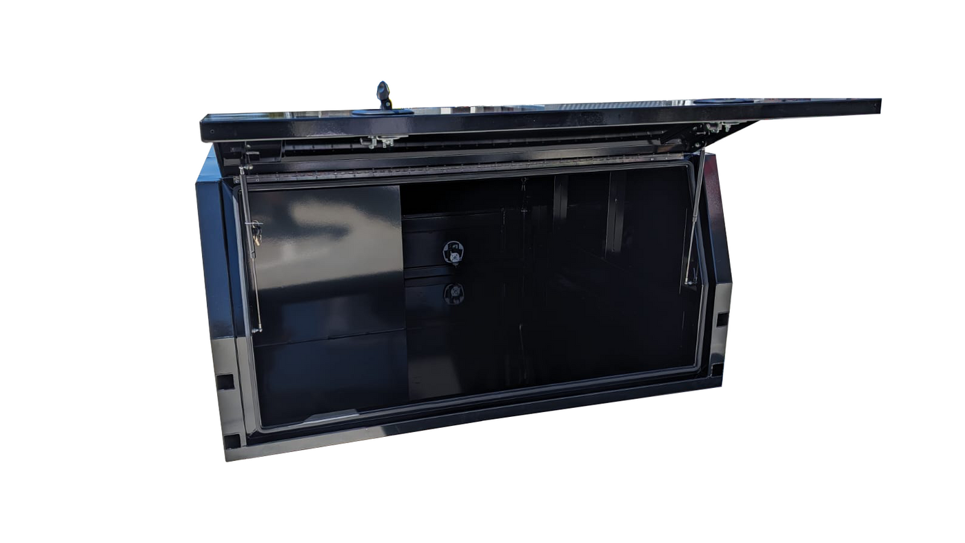 Premium 1800 Dog Box Black Canopy (Jack Off Compatible) - OZI4X4 PTY LTD