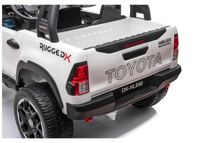 12V White Toyota Hilux Ride-On Car (Pre-Order) - OZI4X4 PTY LTD