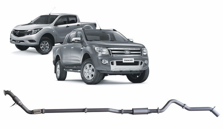 Redback Extreme Duty Exhaust for Ford Ranger 3.2L (01/2011 - 09/2016), Mazda BT-50 (11/2011 - 06/2016) - OZI4X4 PTY LTD