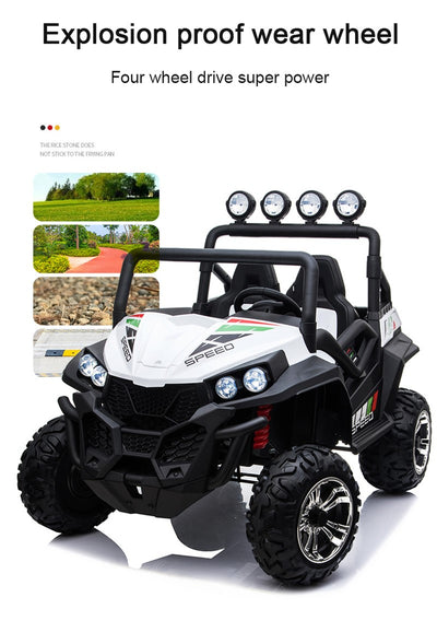 12V White 4WD Ride-On Car (Pre Order) - OZI4X4 PTY LTD