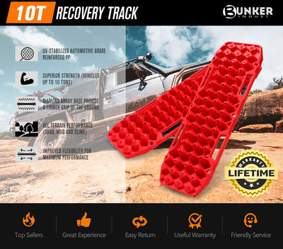 10TON Red Recovery Track (Online only) - OZI4X4 PTY LTD