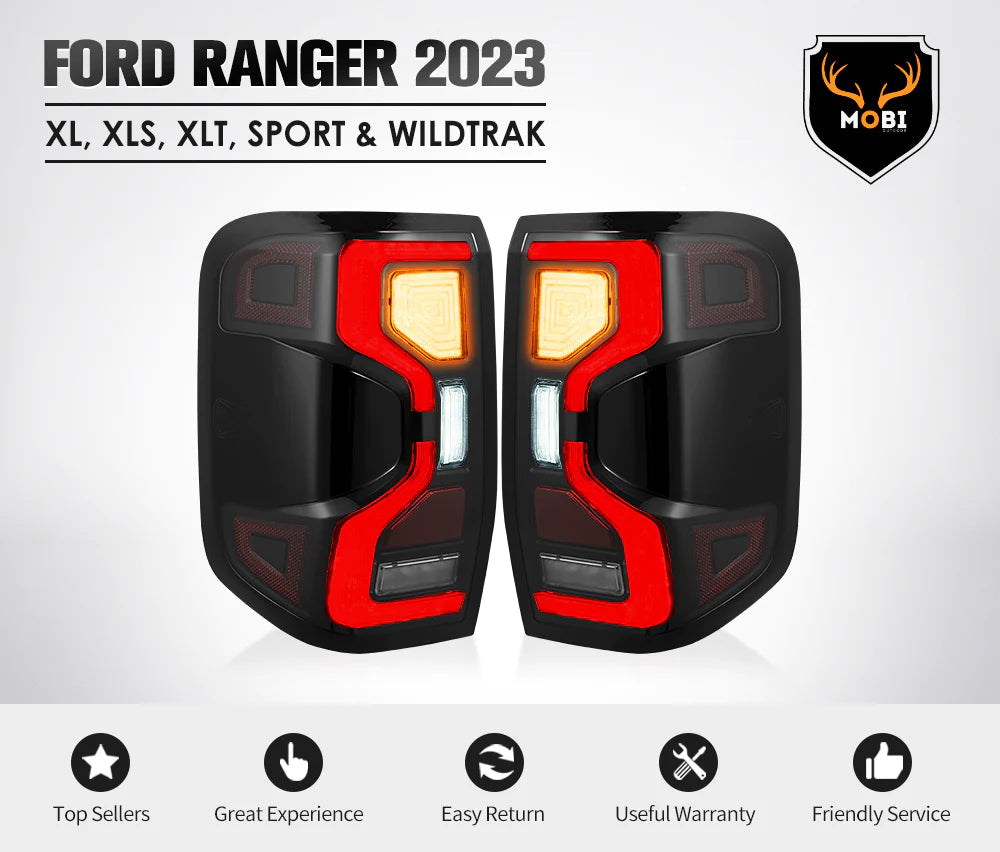 Urban LED Tail Lights Suitable For Ford Ranger T9 2023+ (Online only) - OZI4X4 PTY LTD