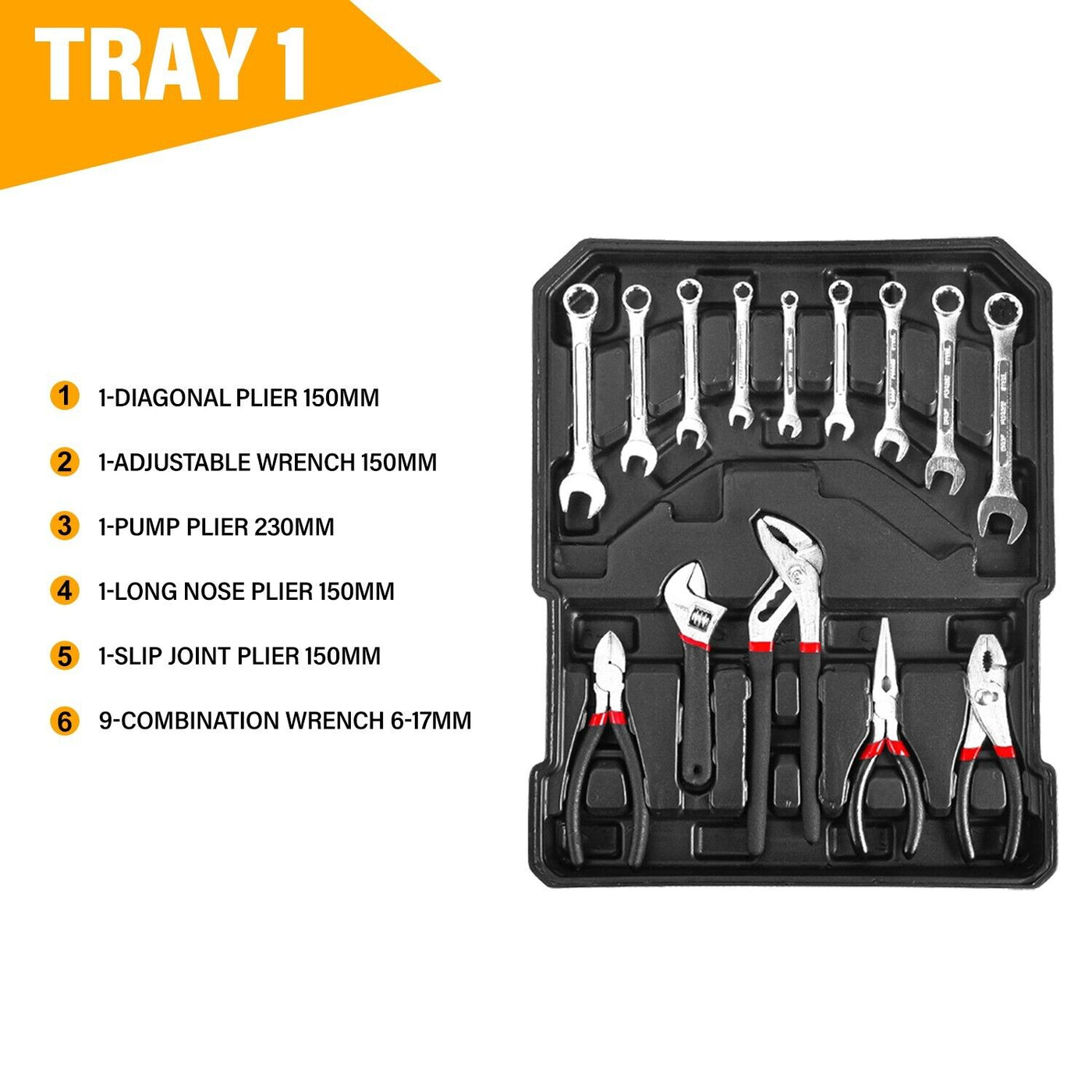 MasterSpec 1180pcs Tool Box Trolley Set  (Online Only) - OZI4X4 PTY LTD