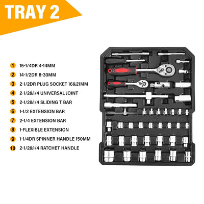 MasterSpec 1180pcs Tool Box Trolley Set  (Online Only) - OZI4X4 PTY LTD