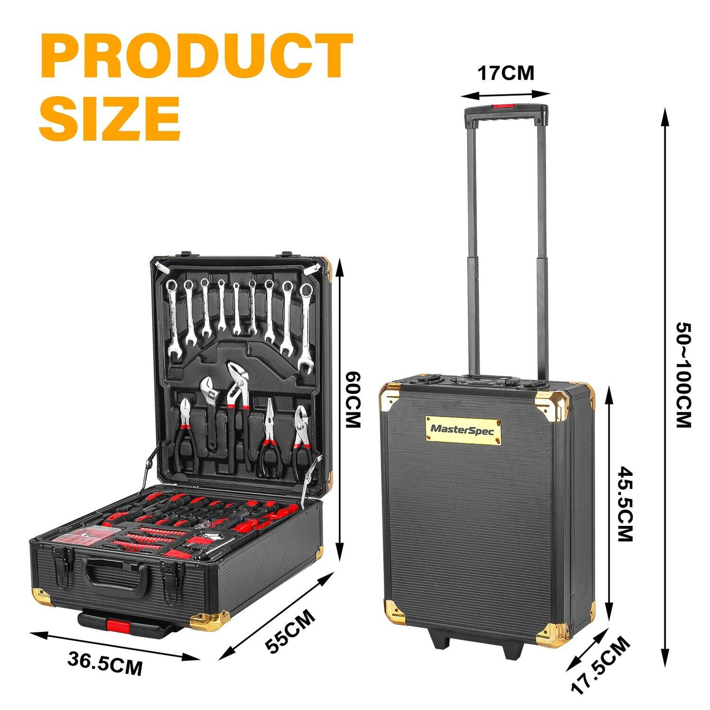 MasterSpec 1180pcs Tool Box Trolley Set  (Online Only) - OZI4X4 PTY LTD