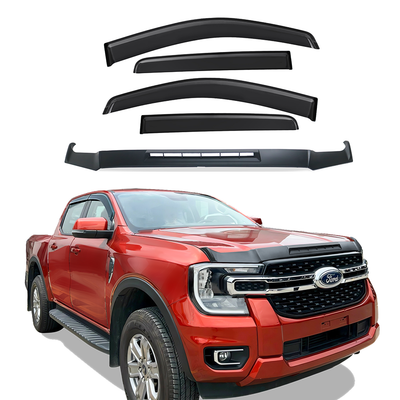 Bonnet Protector + Weather Shields Window Visors Sutiable for Ford Ranger 2022-2024 - OZI4X4 PTY LTD