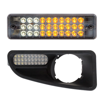 2 X Led Bullbar Front Parker Indacator Lights Suits Nissan & ARB bars - OZI4X4 PTY LTD